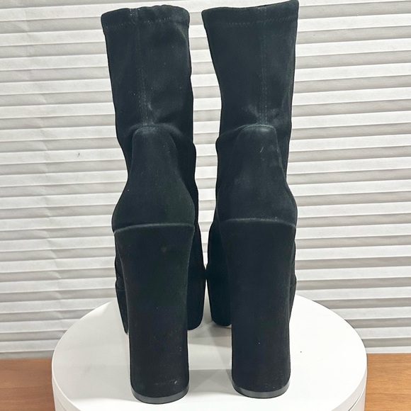🌹STUART WEITZMAN🌹 Skyhigh Black Platform Booties Size: 9 - Picture 9 of 14